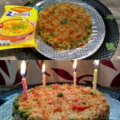 A picture of Cake with Maggi.
