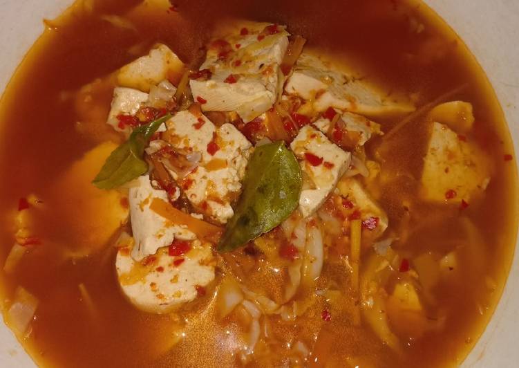 Langkah Mudah untuk Membuat Sup Tahu Korea Simple ala ala (diet) Anti Gagal