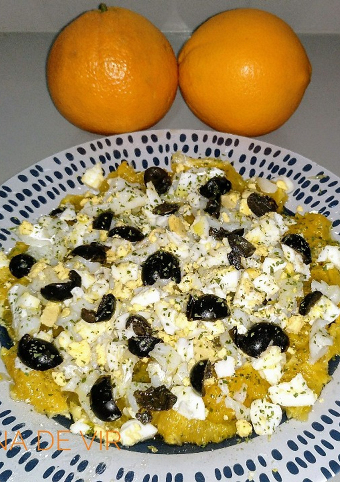 Una foto de Ensalada de bacalao con naranjas