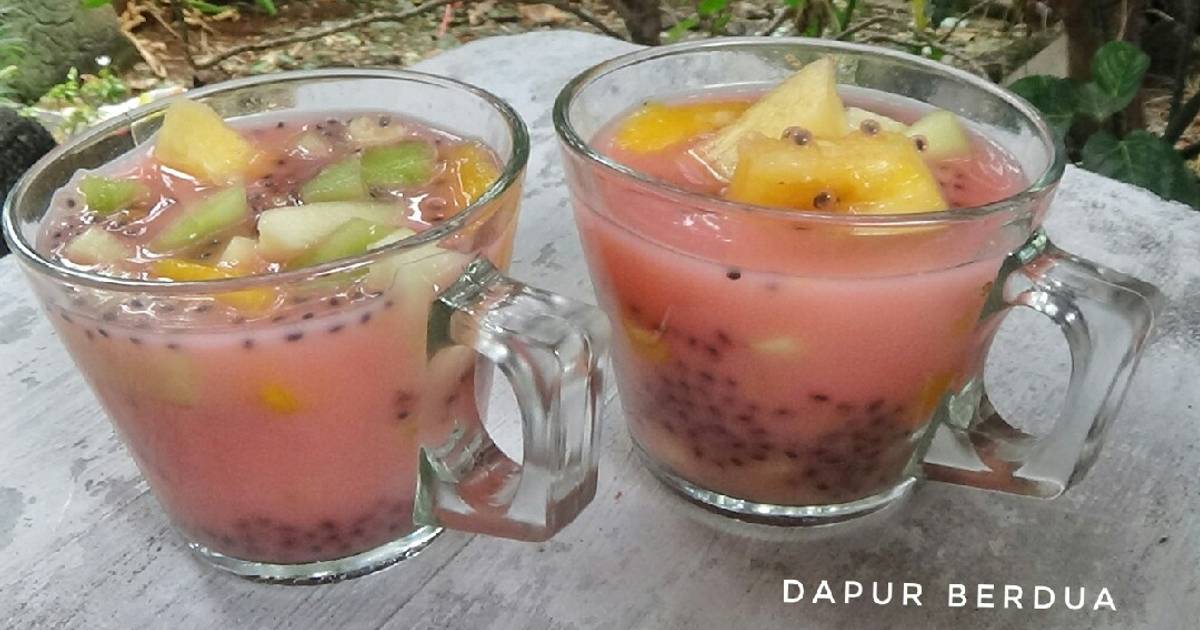 Resep Es Melon Nanas Mangga Selasih Oleh Dapur Berdua Cookpad 9262