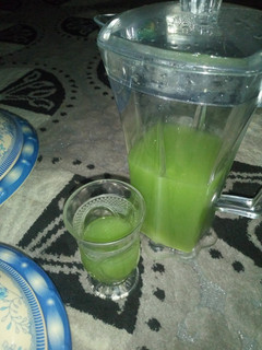 A picture of Cucumber and ginger juice.