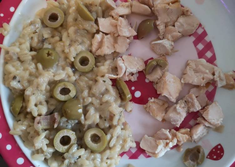 Recette De Risotto olives saumon