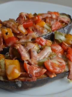 Una foto de Berenjenas rellenas de bacon
