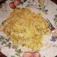 Fluffy cheese and bacon eggs