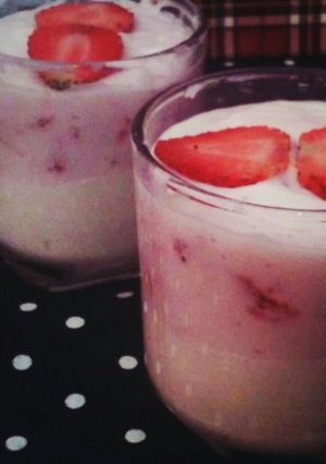 Foto resep stroberry white chocolate mousse
