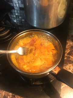 Una foto de Crema de zapallo