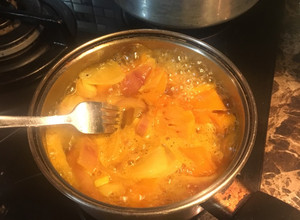 Una foto de Crema de zapallo