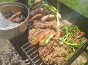 Una foto de fajitas de chiles