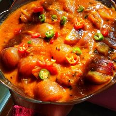 A picture of Pyaaz ki Sabzi.