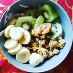 A picture of Muesli breakfast meal.