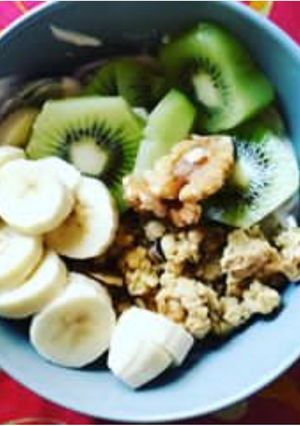A picture of Muesli breakfast meal.
