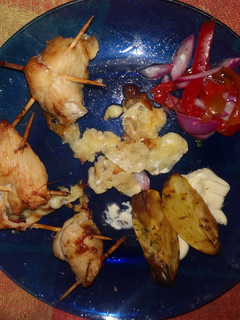 Una foto de Escuditos de pollo relleno
