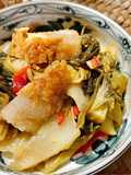 Dưa Cải Chua Kho Ba Chỉ Chay