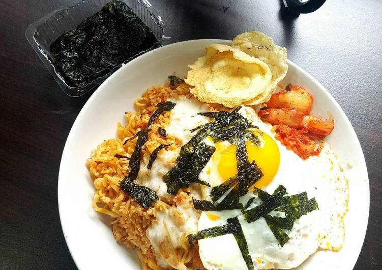 Resep Samyang kimchi fried rice yang Enak Banget