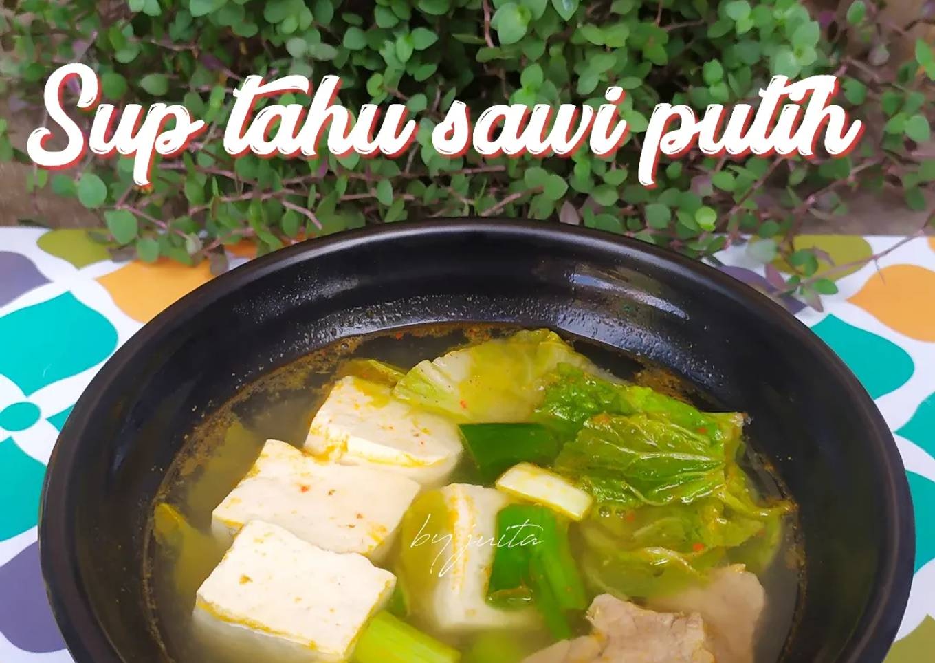 Sup tahu sawi putih