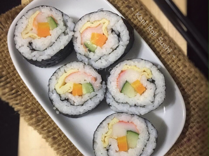 Resep Kani Roll Sushi, Enak Banget