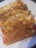 Tasty pizza pancakes
