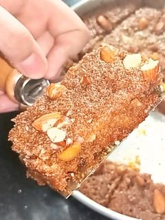 صورة لوصفة البسبوسة المكرملة مرملة وطرية تحفة 🙈❤️