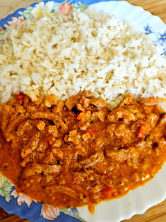 Tárkonyos sertés csíkok recept fotója