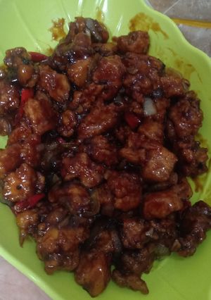 Foto resep 7. Ayam Saus Lada Hitam Saori
