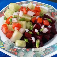 A picture of Beetroot Cucumber Salad.