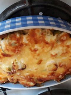 Rakott cukkini póréhagymával recept fotója
