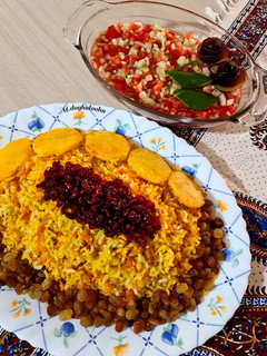 عکسی از دستور 🍀هویج پلو با گوشت چرخ کرده🍀