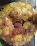 Torta invertida de manzana