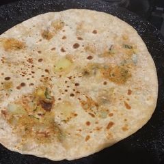 A picture of Aloo methi paratha.