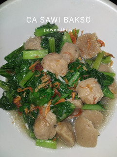 Foto resep Ca Sawi Bakso