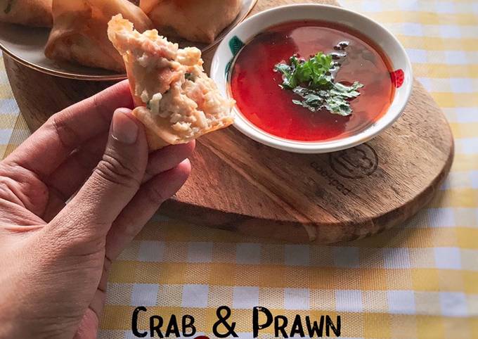 Resipi Crab Prawn Rangoon Edisi Kulit Popia Oleh Nurul Kefftya Cookpad