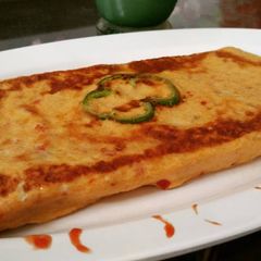 A picture of Dj's Cheesy Bread Omelette.