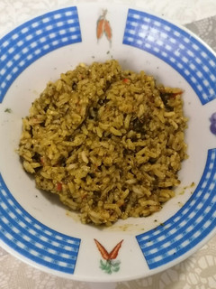 Una foto de 288. Arroz largo con espinacas vegano / Thermomix