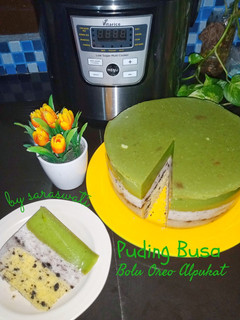 Foto resep Puding Busa Bolu Oreo Alpukat