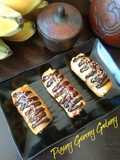 Pisang Goreng Gulung dengan topping glaze homemade