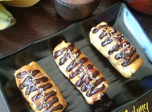 Foto resep Pisang Goreng Gulung dengan topping glaze homemade