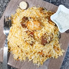 A picture of Beef biryani.