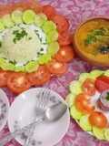 Yummy makkhan wali moong ki daal with zeera rice