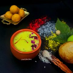A picture of Kesar Thandai.