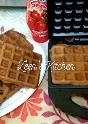 A picture of Cake Mix Waffles.