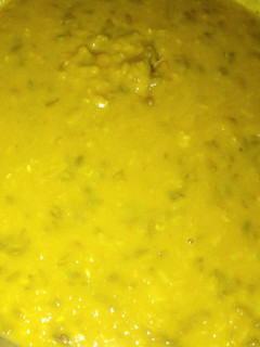 A picture of Tumeric lentils.