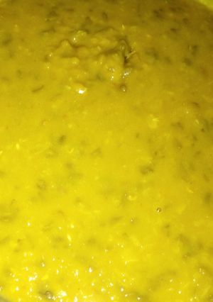 A picture of Tumeric lentils.