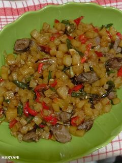 Foto resep Oseng Kentang dan Hati Ayam