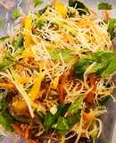 Nộm rong lũy tre tam sắc (món chay)