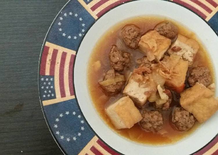 Rahasia Membuat Semur bola daging &amp; tahu Anti Gagal