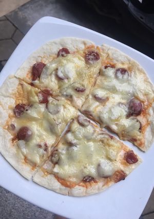 Foto resep Beef Sausage Tortilla Pizza Teflon