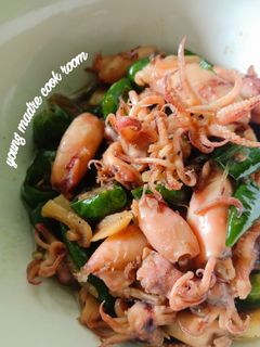 Foto resep Cumi asin cabe ijo