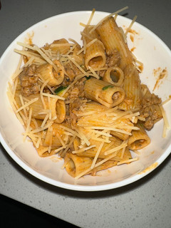 A picture of Pork sausage rigatoni Rosa.
