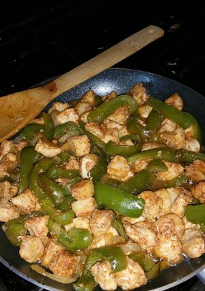 A picture of Stir-Fried Spicy Chicken Tenders.