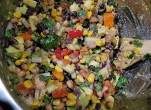 A picture of Cowboy Caviar - aka American Guac.